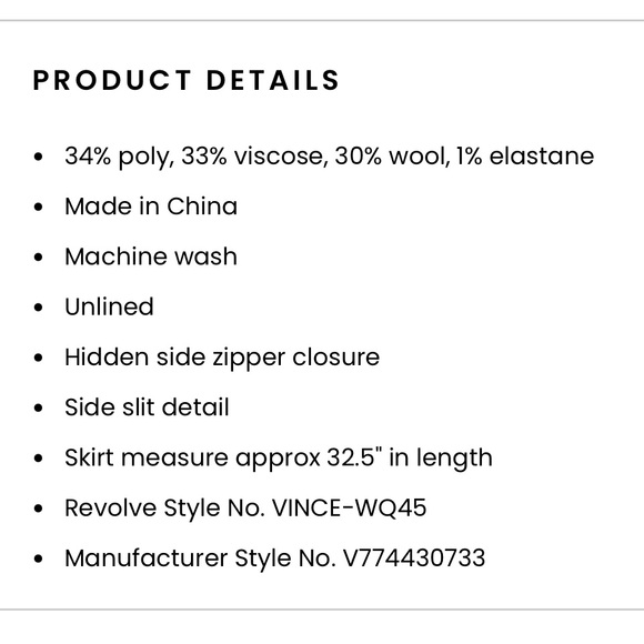 Vince Brushed Flannel Side Slit Slip Skirt in Tan size 10 - Picture 13 of 13